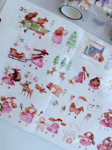 Little Elfie / 5公分 透明PET和紙膠帶