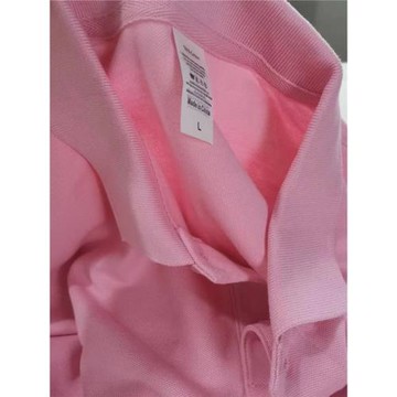 男士POLO衫短袖純棉淺粉色夏季大碼寬松翻領潮牌潮流半袖T恤全棉