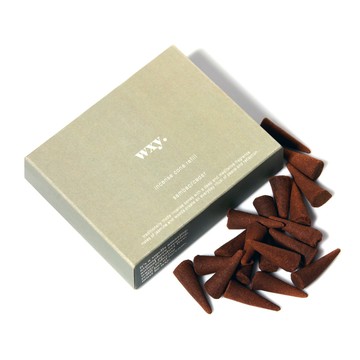 WXY 茉莉雪松木 香錐（天然無毒居家香氛塔香 精油香薰蠟燭香熏 室內香塔薰香空間熏香 雪松香水臥香擴香 薰香塔錐香禮盒