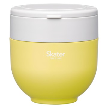 Skater 折疊手柄保溫便當盒食物罐  黃色  1個
