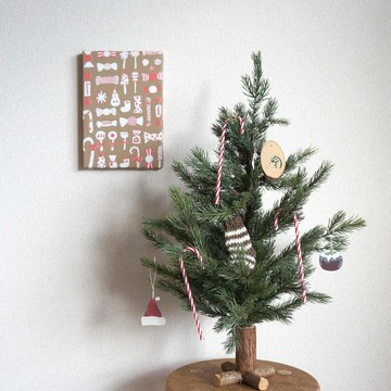 「christmas candy ( brown ) 」布藝掛畫