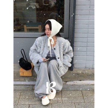 Codibook｜韓國 BEIDELLI 可愛毛毛夾克［預購］夾克 毛大衣 女裝