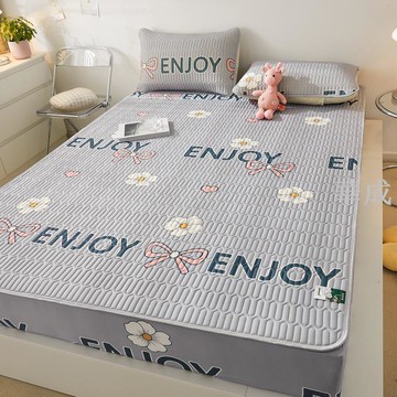 夏季 床笠款 乳膠 涼席 三件套 小清新 宿舍 冰絲 空調 軟席 單床 笠 禮品