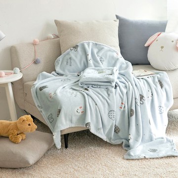 愛薩里 嬰幼兒貂絨超細纖維毯  迷你貝貝  中(100 x 160cm)