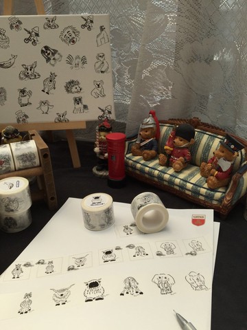 Q Family 30mm 寬版紙膠帶 - 野生動物系列-1