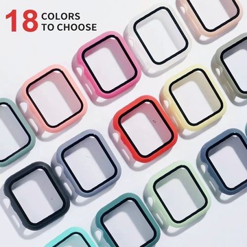 磨砂一體式 保護殼 手錶殼apple iwatch8/7代 8 7 SE 6 5 4 3 2 1 45 44 41 40