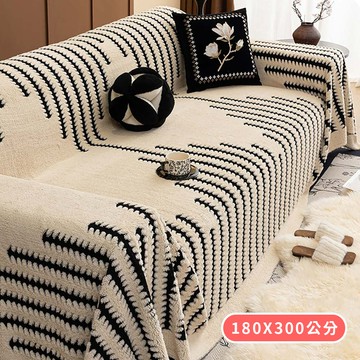 【HOMEMAX】法式舒棉絨小樹林保暖沙發蓋布-180x300cm(多款任選)