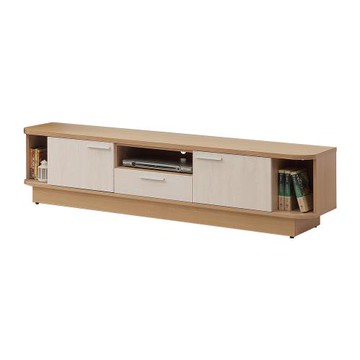 【唯熙傢俱】喬莉原木雙色6尺電視櫃