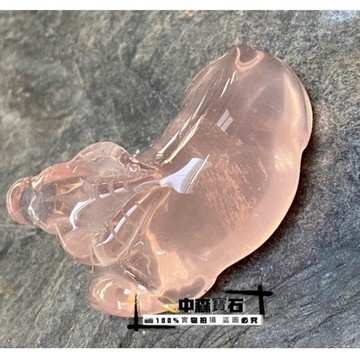 中森寶石🔮高品 馬達料 星光粉晶 牛轉乾坤 小牛 擺件 掛件 （晶體通透紅潤、星芒粉晶）巧雕 #風水擺件 #2021