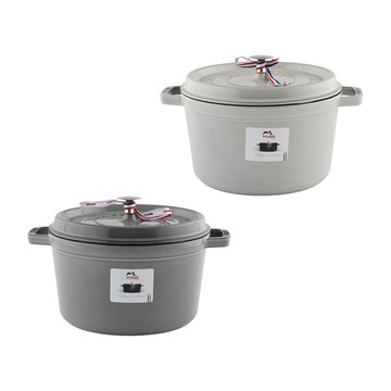 Staub 高深圓形鑄鐵鍋 湯鍋 燉鍋 鑄鐵鍋  24cm 4.7L  松露白