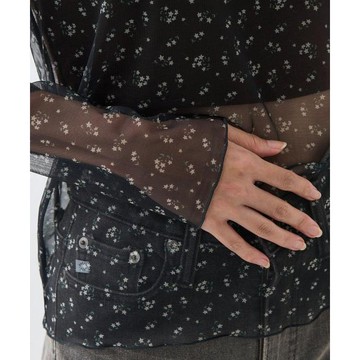 FREAK'S STORE 透明花印花上衣