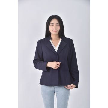 (M) 卓蓉西裝素面藍色外套二手衣