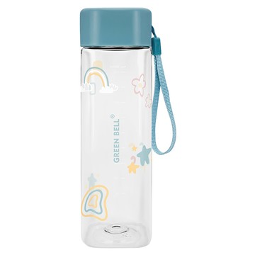 Green Bell 綠貝 童趣水壺 四方Tritan 600ml 耐溫防漏 輕量好攜帶  1個