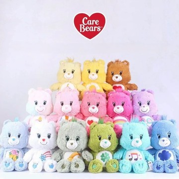【Care Bears】彩虹熊 絨毛娃娃(25cm)-分享/陽光/生氣/彩虹/幸運/熱愛/希望/睡覺/美夢/心願/鑽石【墊腳石】