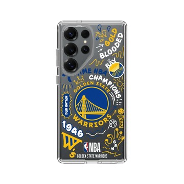 Galaxy S25 Ultra Clear 透明 - NBA - 塗鴉系列-金州勇士 Golden State Warriors - Graffiti