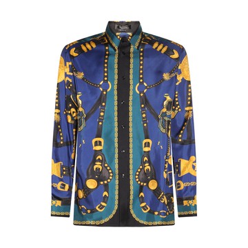 Versace - Multicolour Silk Medusa Harness Shirt