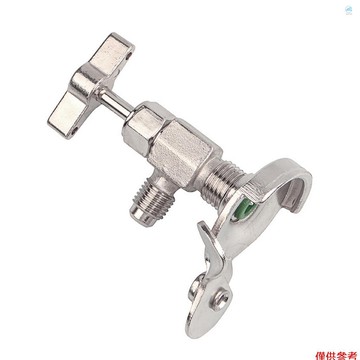 Crtw 製冷劑罐穿孔閥汽車空調充電閥家用空調冰箱打開閥適用於大多數小罐製冷劑(11 毫米英國出風口