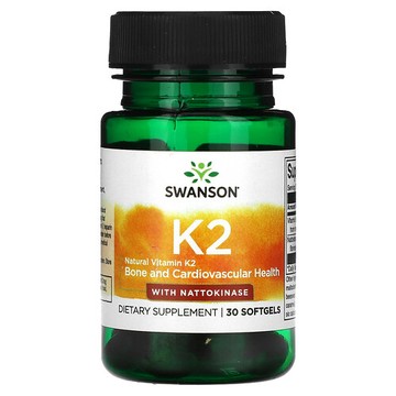 Swanson Vitamins, 維生素 K2，30 粒軟膠囊