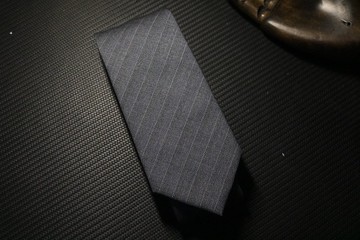 天藍色幾何圖形領帶商務男百搭necktie