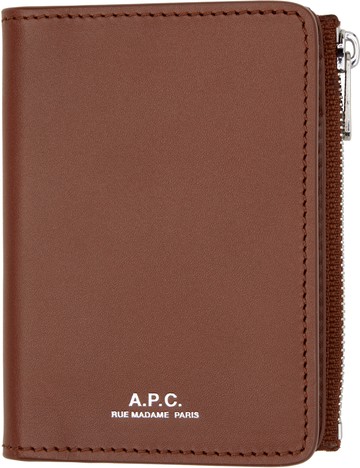 A. P.C. 棕色 Stefan 钱包