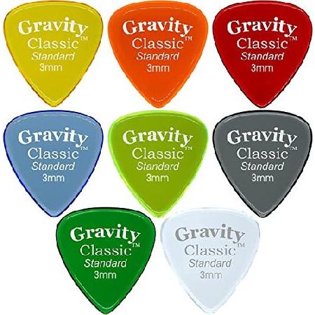 Gravity Guitar Picks Acrylic Classic Standard 3.0mm Color Assortment Brighter, Louder, Faster(並行輸入)