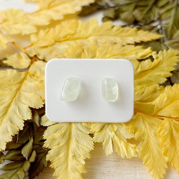 石光-天然礦石耳環-黃金葡萄石08