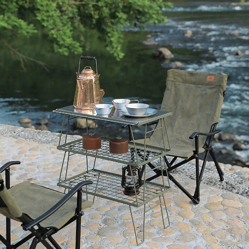 新品 ヒバリHIBARI フィールドラック キャンピングラック3個 天板