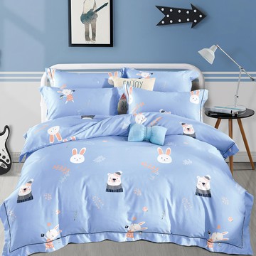 Pure One - 吸濕排汗天絲-沐晴-單人床包被套組(含床包*1+被套*1+枕套*1)