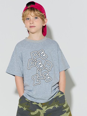 Daily Logo T-Shirt [Melange Grey]