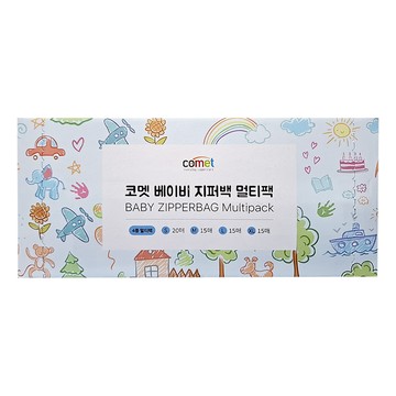 comet 萬用夾鏈袋 S 20個 + M 15個 + L 15個 + XL 15個  1盒