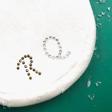 【加價購】客製排鑽字母(可2字) 水晶DIY手作 金白兩色選