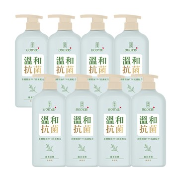 【澡享】BODY愛抗菌沐浴乳(綠茶茶樹)900g*8入