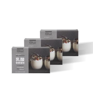 【GW 水玻璃】優格乳酸菌粉 3盒組(3公克x15包/盒)