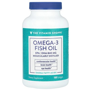 The Vitamin Shoppe, Omega-3 魚油，1200 毫克，180 粒軟膠囊