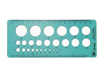 Life 徠福 TP-103A 圓定規 (73 x 171 x 0.8mm) (1-22 mm) 26孔【APP滿額下單10%點數(單一帳號最高5000點)】1/31止