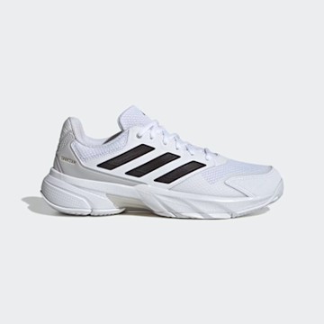 Adidas Courtjam Control 3 M [IF7888] 男 網球鞋 運動 訓練 緩震 抗扭 穩定 白黑