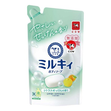 牛乳石鹼Milky牛乳精華沐浴乳補充柚子360ml