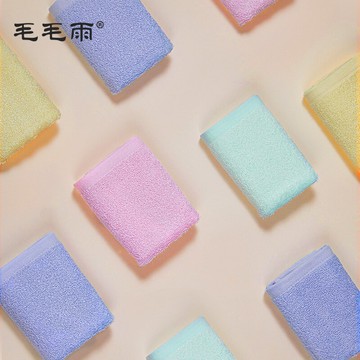 兒童毛巾純棉洗臉家用吸水不掉毛柔軟擦手寶寶幼兒園竹纖維小方巾