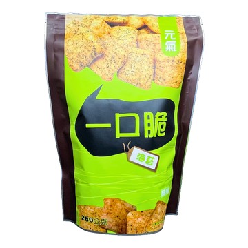 [泓俐]一口脆海苔鬆餅280g(兩包組)