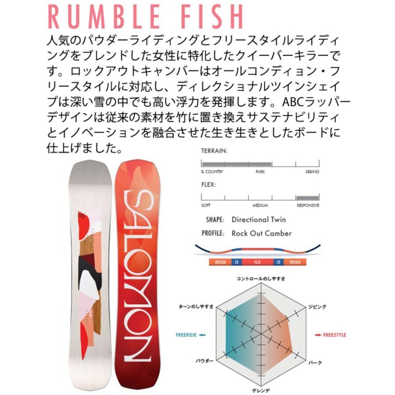 23-24 SALOMON / サロモン RUMBLE FISH ランブルフィッシュ レディース