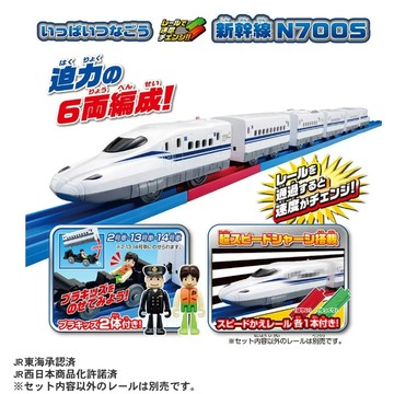 【美國媽咪】PLARAIL 鐵道王國 N700S 新幹線 變速列車組 6節車廂 TP90234 多美火車 高鐵 附人偶