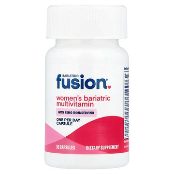 Bariatric Fusion, 女性多維生素，含鐵，30 粒膠囊