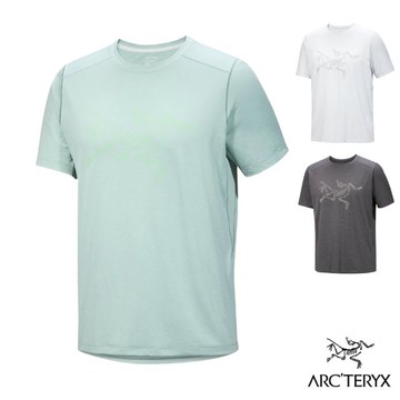 【ARCTERYX 始祖鳥】男 Stone Green Heather 吸濕排汗透氣快乾短袖圓領衫/X000009726