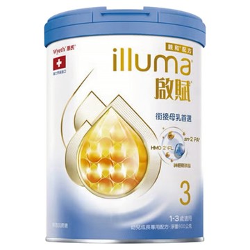 illuma 啟賦 幼兒成長專用配方奶粉 3號 HMO 1~3歲  800g  1罐