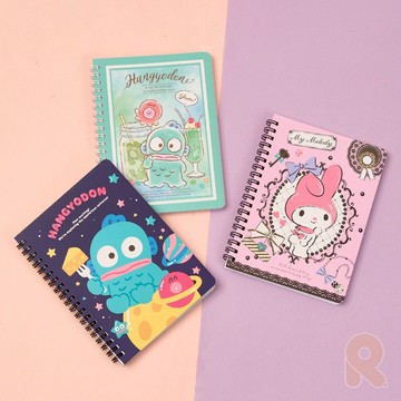 三麗鷗｜36k活頁筆記 線圈活頁 筆記 記事本 內頁橫線 書寫 文具用品 NP591