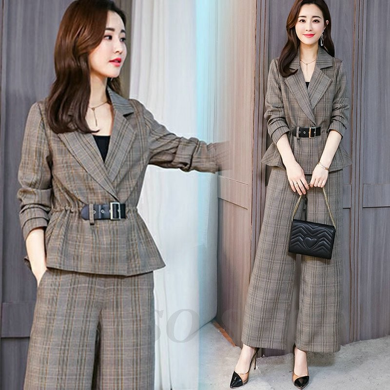 卒業式 服 母 入学式 入園式 卒園式 セレモニースーツ パンツスーツ セットアップ チェック柄 ワイドパンツ 人気 通勤 通学 おしゃれ 30代 40代 50代 通販 Lineポイント最大0 5 Get Lineショッピング