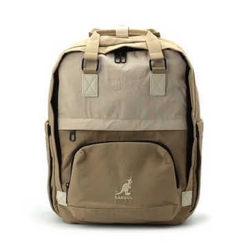 KANGOL 水洗尼龍後背包 中卡其 6525174032