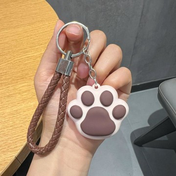 個性潮流🎊  卡通創意貓爪鑰匙扣可愛少女鑰匙鏈汽車掛飾書包包包掛件禮物 机车钥匙扣