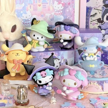 🌟高品質三麗鷗魔法物語盲盒擺件美樂蒂庫洛米帕恰狗玩偶女孩兒童生日禮物