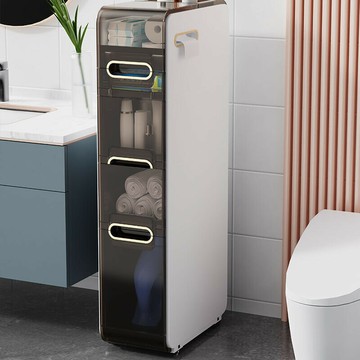 收納櫃 置物櫃 縫隙櫃 廚房收納櫃 浴室收納 夾縫收納櫃 邊櫃衛生間置物架廁所夾縫收納柜浴室小推車收納架落地縫隙馬桶邊